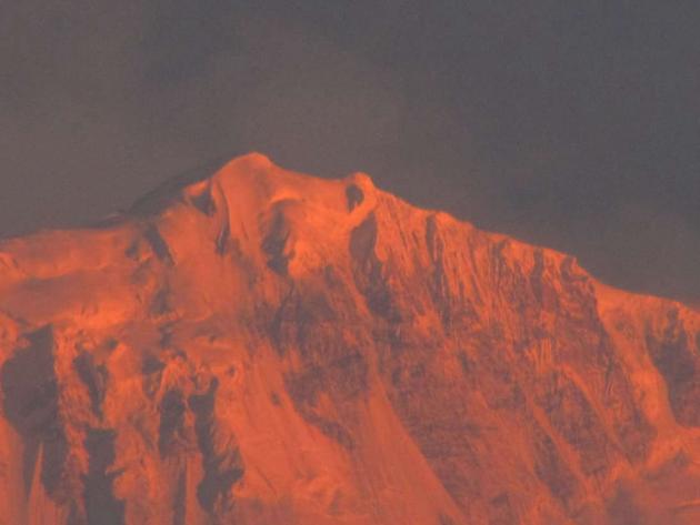 Golden sunrise over Himalayas